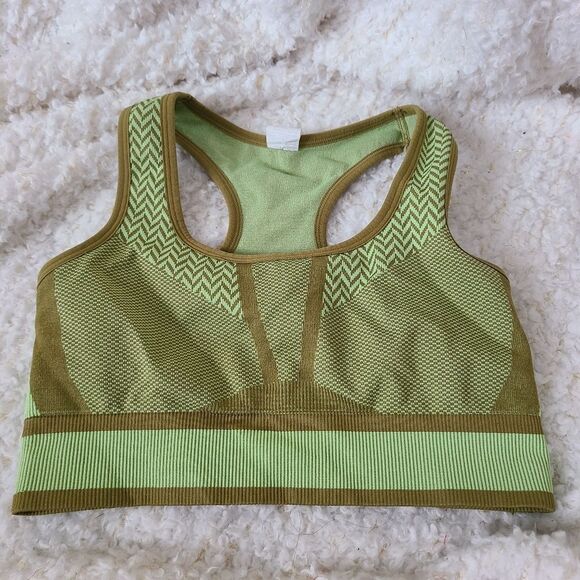 Fabletics Bianca‎ Seamless Green Sports Bra sz XXS - Picture 1 of 8